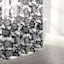13-Piece Luma Black Floral Shower Curtain Set, 70x72