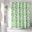 13-Piece Luma Green Floral Shower Curtain Set, 70x72