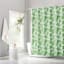 13-Piece Luma Green Floral Shower Curtain Set, 70x72