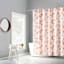 13-Piece Mazi Terracotta Geometric Shower Curtain Set, 70x72