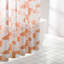 13-Piece Mazi Terracotta Geometric Shower Curtain Set, 70x72