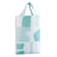 13-Piece Mazi Turquoise Geometric Shower Curtain Set, 70x72