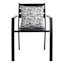 Crosby St. Black & White Watercolor Geo Print Square Outdoor Throw Pillow, 17"