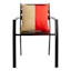 Coral Color Block Square Outdoor Throw Pillow, 18"