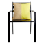 Yellow Color Block Square Outdoor Throw Pillow, 18"