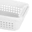 2-Pack White Stacked Nest Storage Basket, Small