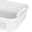 2-Pack White Stacked Nest Storage Basket, Medium