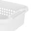 2-Pack White Stacked Nest Storage Basket, Large