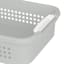 2-Pack Grey Stacked Nest Storage Basket, Large