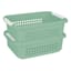 2-Pack Sage Stacked Nest Storage Basket, Medium