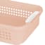 2-Pack Blush Stacked Nest Storage Basket, Large
