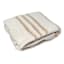 Honeybloom Natural Stripe Cozy Knit Throw Blanket, 50x60
