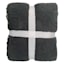 Honeybloom Grey Stripe Cozy Knit Throw Blanket, 50x60