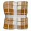 Honeybloom Orange Plaid Cozy Knit Throw Blanket, 50x60