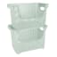 Crossover Weave Stackable Storage Basket, Mint