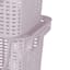 Crossover Weave Stackable Storage Basket, Lavender