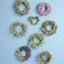 Pink & Yellow Butterfly Heart Wreath, 12"