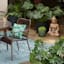 Japi Brut Moss Green Outdoor Planter, Small