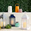 White LED Outdoor Lantern, 12"