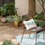Found & Fable Brynn Gold Metal Outdoor Planter, Small