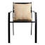 Honeybloom Natural Textured Grid Woven Square Outdoor Throw Pillow, 18"