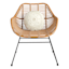Found & Fable Tan Embellished Round Outdoor Throw Pillow, 16"