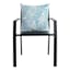 Found & Fable Turquoise Tropical Leaf Square Outdoor Throw Pillow, 20"