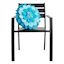 Blue Multicolor Petal Outdoor Throw Pillow, 18"