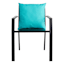Found & Fable Aqua Canvas Square Oversized Outdoor Throw Pillow, 20"