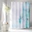 13-Piece Olana Turquoise Watercolor Shower Curtain Set, 70x72