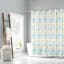 13-Piece Vinton Multicolor Striped Shower Curtain Set, 70x72
