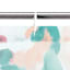13-Piece Yara Multicolor Abstract Leopard Print Shower Curtain Set, 70x72