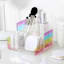 4-Compartment Rainbow Cosmetic Organizer
