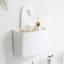 Shower Caddy with Hook, White