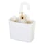 Shower Caddy with Hook, White