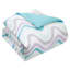 3-Piece Wavy Printed Duvet Set with Insert, Twin/Twin XL