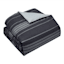 3-Piece Black Collegiate Stripe Printed Duvet Set with Insert, Twin/Twin XL