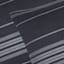 4-Piece Black Collegiate Stripe Printed Duvet Set with Insert, Full/Queen