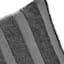 Found & Fable 3-Piece Dark Grey Tufted Corduroy Stripe Comforter Set, Full/Queen