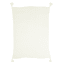 Found & Fable White Woven Throw Blanket with Tassels, 50x60