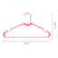 10-Pack Hangers, Pink