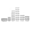 50-Piece Plastic Food Container Set