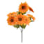 Orange Daisy Floral Bush, 17"