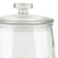 Clear Glass Canister with Flat Knob Glass Lid, 143oz