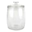 Clear Glass Canister with Flat Knob Glass Lid, 258oz