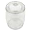 Clear Glass Canister with Flat Knob Glass Lid, 258oz