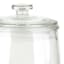 Clear Glass Canister with Flat Knob Glass Lid, 258oz