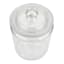 Clear Glass Canister with Round Knob Glass Lid, 28oz