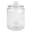 Clear Glass Canister with Round Knob Lid, 62oz