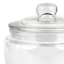 Clear Glass Canister with Round Knob Lid, 135oz